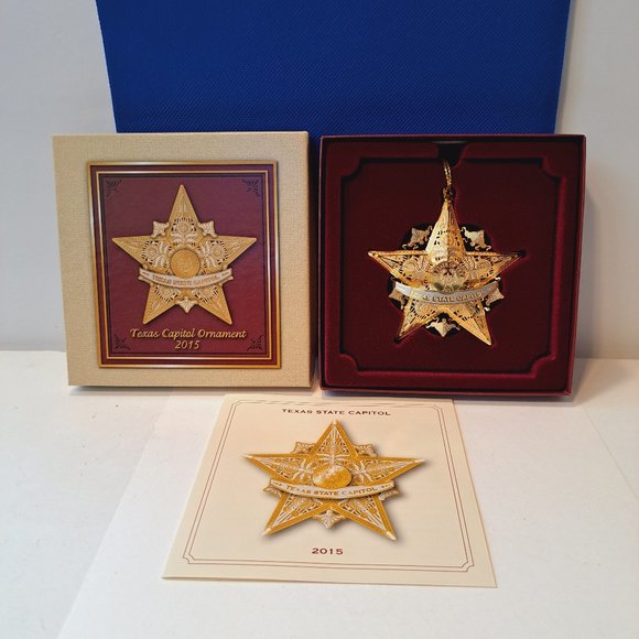 State Of Texas Preservation Board Other - Texas State Capitol Ornament 2015 The Lone Star Christmas Collectible Box